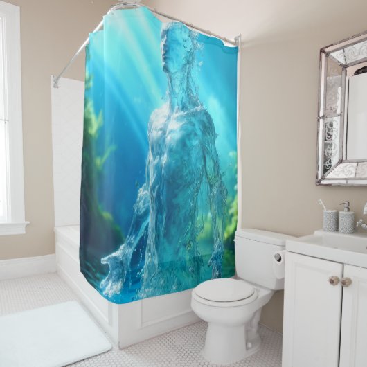 Wassermann Duschvorhang (Beispiel)