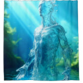 Wassermann Duschvorhang (Vorderseite)