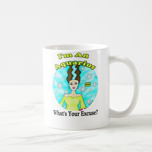 Wassermann-Entschuldigungs-Tasse Kaffeetasse (Rechts)
