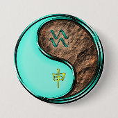 Wassermann & Erd-Affe Button (Vorderseite)