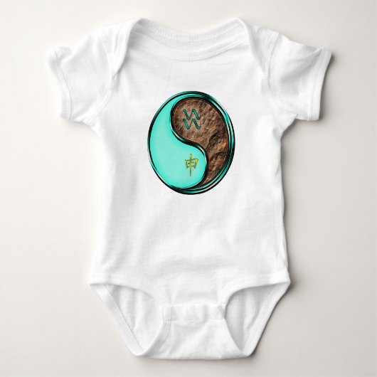 Wassermann & Erdaffe Baby Strampler (Vorderseite)