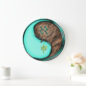 Wassermann & Erdaffe Große Wanduhr (Zuhause)