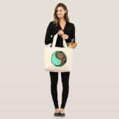 Wassermann & Erdaffe Jumbo Stoffbeutel (Vorderseite (Model))