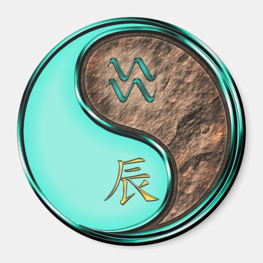 Wassermann & Erddrache Magnet (Vorne)