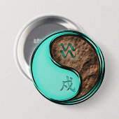Wassermann & Erde Hund Button (Vorne & Hinten)