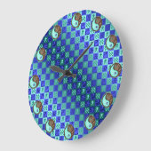 Wassermann & Erde Ochse Große Wanduhr (Winkel)