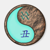 Wassermann & Erde Ochse Magnet (Vorne)