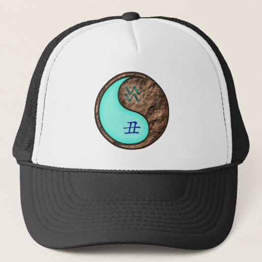 Wassermann & Erde Ochse Truckerkappe (Vorderseite)