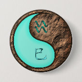 Wassermann & Erde Schlange Button (Vorderseite)