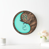 Wassermann & Erde Schlange Große Wanduhr (Zuhause)