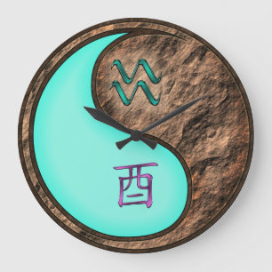 Wassermann & Erdhahn Große Wanduhr