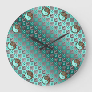 Wassermann & Erdhase Große Wanduhr