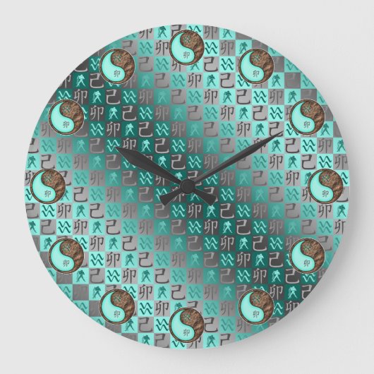 Wassermann & Erdhase Große Wanduhr (Vorderseite)