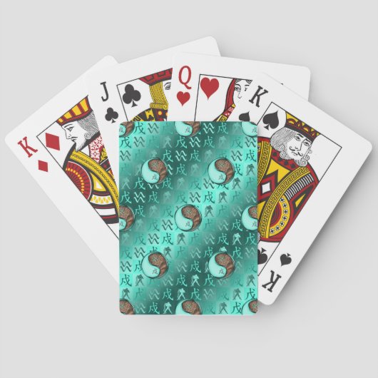 Wassermann & Erdhund Spielkarten (Rückseite)