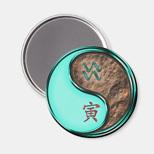 Wassermann & Erdtiger Magnet (Vorderseite/Rückseite)