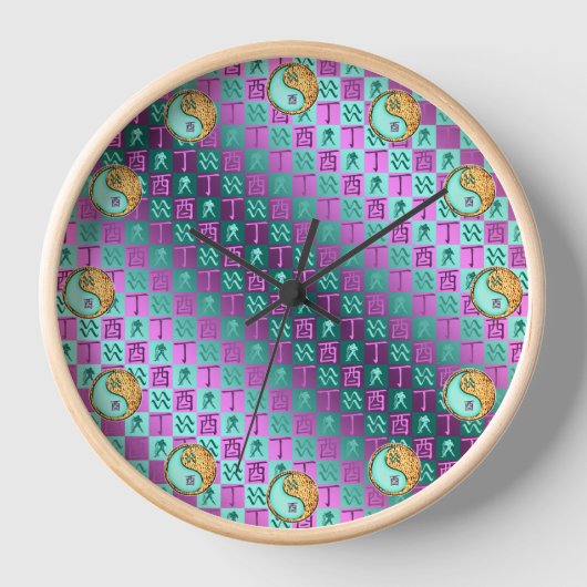 Wassermann & Feuer Hahn Uhr (Vorderseite)