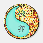 Wassermann & Feuer Kaninchen Magnet (Vorne)
