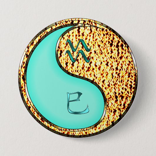 Wassermann & Feuer-Schlange Button (Vorderseite)
