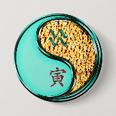 Wassermann & Feuer Tiger Button (Vorderseite)