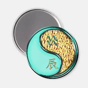 Wassermann & Feuerdrache Magnet