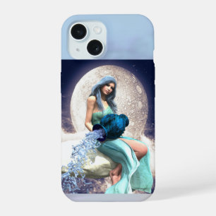 Wassermann – Frau, die Wasser aus einem Krug gießt iPhone 15 Hülle