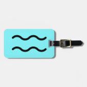 Wassermann gepäckanhänger (Vorderseite horizontal)