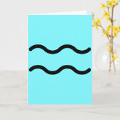 Wassermann Grußkarte Karte (Gelbe Blume)