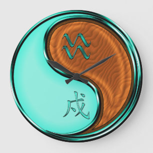 Wassermann & Holz Hund Große Wanduhr
