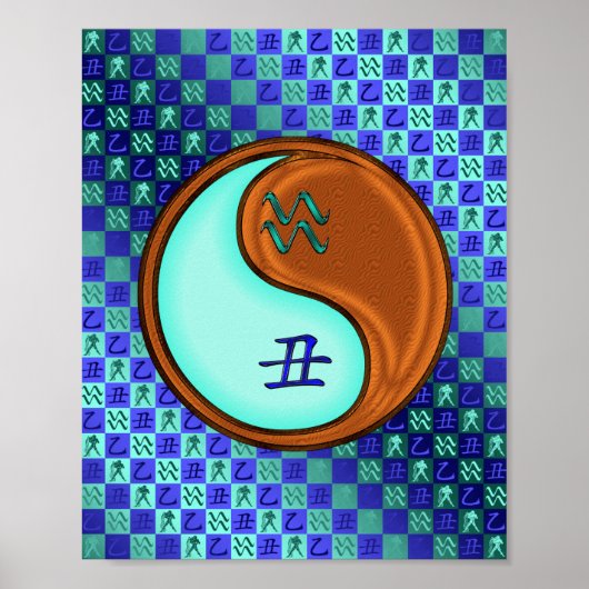 Wassermann & Holz Ochse Poster (Vorne)