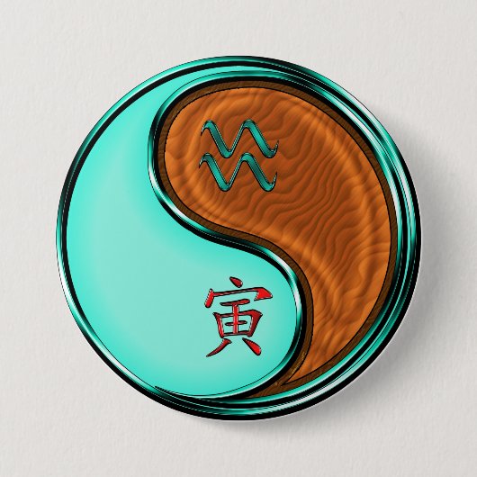 Wassermann & Holz Tiger Button (Vorderseite)