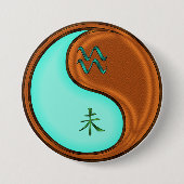 Wassermann & Holz Ziege Button (Vorderseite)