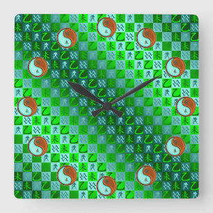 Wassermann & Holz Ziege Quadratische Wanduhr