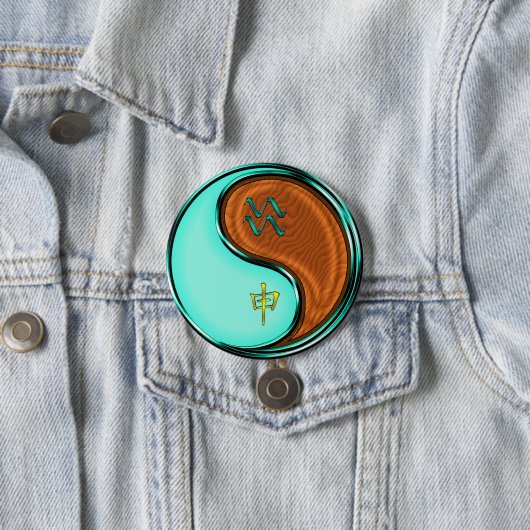 Wassermann & Holzaffe Button (Beispiel)