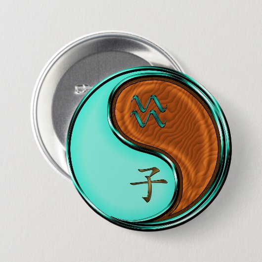 Wassermann & Holzratte Button (Vorne & Hinten)
