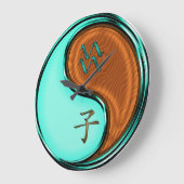 Wassermann & Holzratte Große Wanduhr (Winkel)