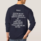 Wassermann , Horoskop, T-Shirt (Rückseite)