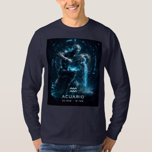 Wassermann , Horoskop, T-Shirt (Vorderseite)