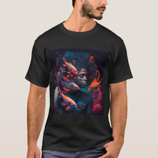 Wassermann in Ruhe T-Shirt (Vorderseite)