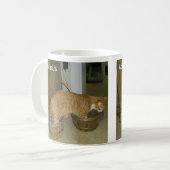 Wassermann-Katzen-Tierkreis-Zeichen-Tasse Kaffeetasse (Vorderseite Links)