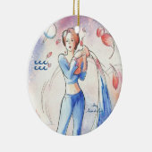 Wassermann Keramik Ornament (Rechts)