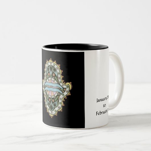 Wassermann Khamsa Tasse (VorderseiteRechts)