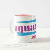 Wassermann lila zweifarbige tasse (Vorderseite Links)