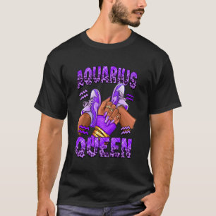 Wassermann Mädchen Sternzeichen Geburtstag Afro Kö T-Shirt