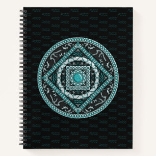 Wassermann Mandala Spiralblock Notizblock