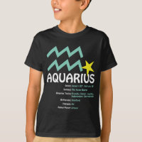 Wassermann-Merkmal-Kinderdunkelheits-T - Shirt