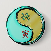 Wassermann & Metall-Tiger Button (Vorderseite)