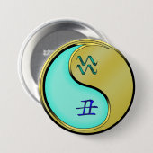 Wassermann & Metallener Ochse Button (Vorne & Hinten)