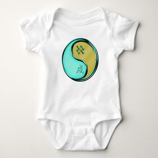 Wassermann & Metallhund Baby Strampler (Vorderseite)