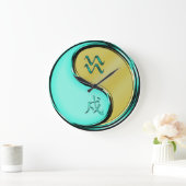 Wassermann & Metallhund Große Wanduhr (Zuhause)