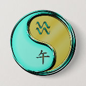 Wassermann & Metallpferd Button (Vorderseite)
